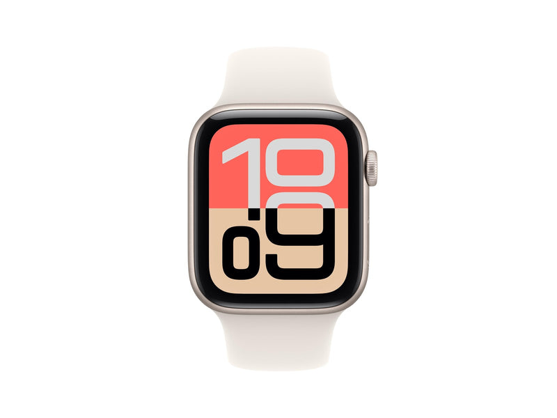 Apple Watch SE 3 GPS + Cellular 44mm Starlight Aluminium Case with Starlight Sport Band - M/L