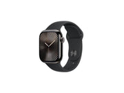 Apple Watch Series 10 GPS + Cellular 42mm - Slate Titanium Case with Black Sport Band - S/M