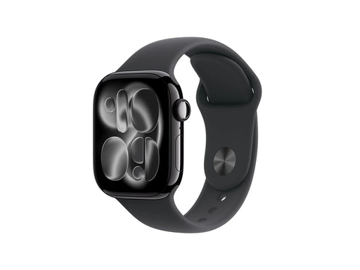 Apple Watch Series 11 GPS 42mm Jet Black Aluminium Case with Black Sport Band - S/M