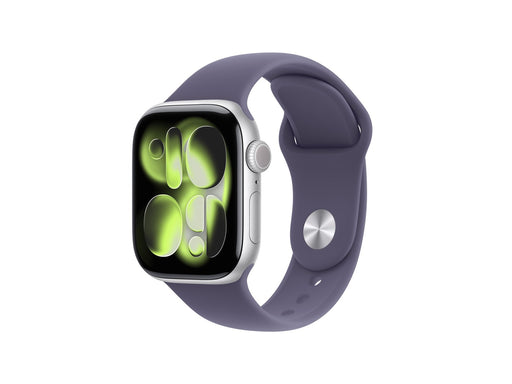 Apple Watch Series 11 GPS 42mm Silver Aluminium Case with Purple Fog Sport Band - S/M