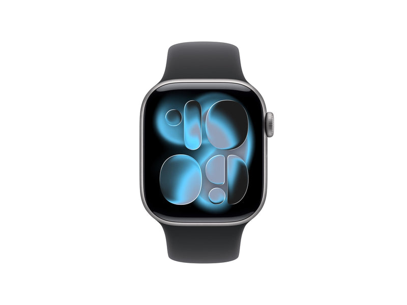 Apple Watch Series 11 GPS 42mm Space Grey Aluminium Case with Black Sport Band - S/M