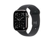 Apple Watch Series 11 GPS + Cellular 42mm Slate Titanium Case with Black Sport Band - M/L