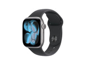 Apple Watch Series 11 GPS + Cellular 42mm Space Grey Aluminium Case with Black Sport Band - S/M