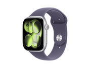 Apple Watch Series 11 GPS + Cellular 46mm Silver Aluminium Case with Purple Fog Sport Band - M/L