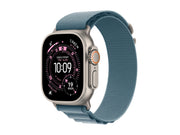 Apple Watch Ultra 3 GPS + Cellular 49mm Natural Titanium Case with Light Blue Alpine Loop - Medium