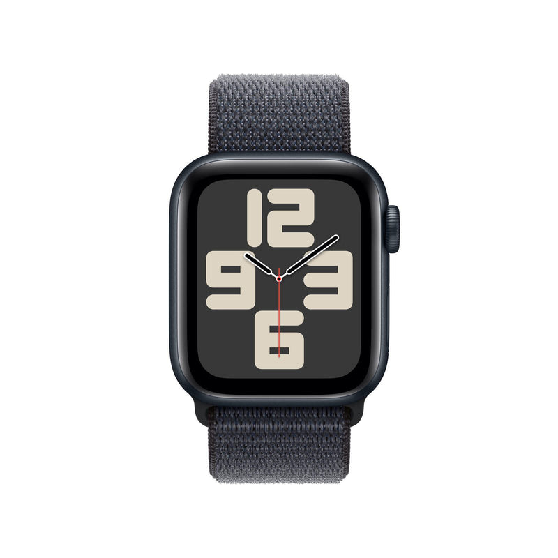 Apple Watch SE (GPS) 40mm Aluminiumgehäuse mitternacht, Sport Loop Armband tinte