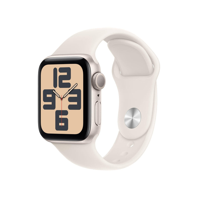 Apple Watch SE (GPS) 40mm Aluminiumgehäuse polarstern, Sportarmband polarstern (M/L)