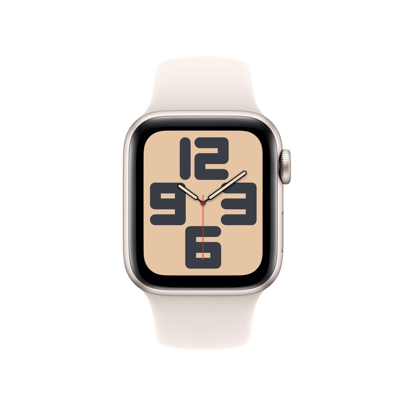 Apple Watch SE (GPS) 40mm Aluminiumgehäuse polarstern, Sportarmband polarstern (M/L)