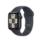 Apple Watch SE (GPS + Cellular) 40mm Aluminiumgehäuse mitternacht, Sportarmband mitternacht (S/M)