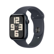 Apple Watch SE (GPS) 44mm Aluminiumgehäuse mitternacht, Sportarmband mitternacht (S/M)
