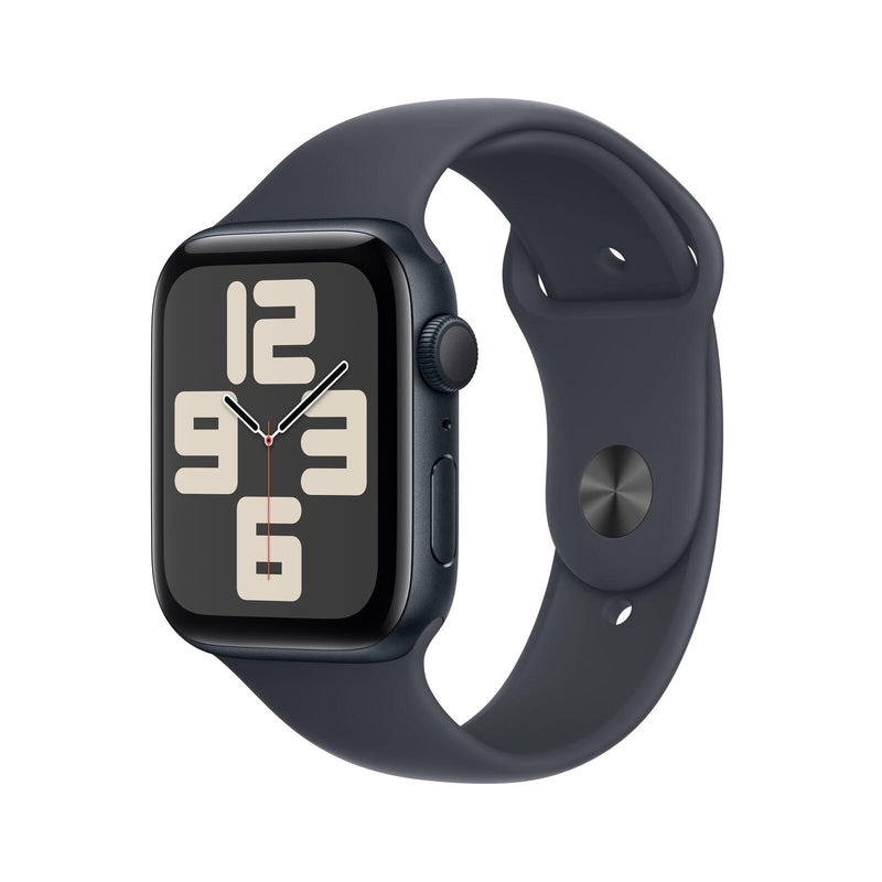 Apple Watch SE (GPS) 44mm Aluminiumgehäuse mitternacht, Sportarmband mitternacht (S/M)