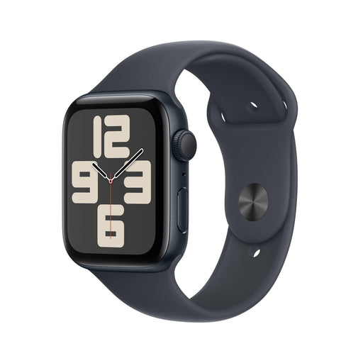 Apple Watch SE (GPS) 44mm Aluminiumgehäuse mitternacht, Sportarmband mitternacht (S/M)