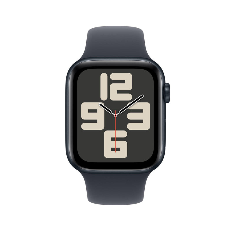 Apple Watch SE (GPS) 44mm Aluminiumgehäuse mitternacht, Sportarmband mitternacht (S/M)
