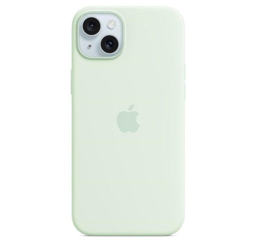 Apple iPhone 15 Plus Silikon Case mit MagSafe - Hellgrün