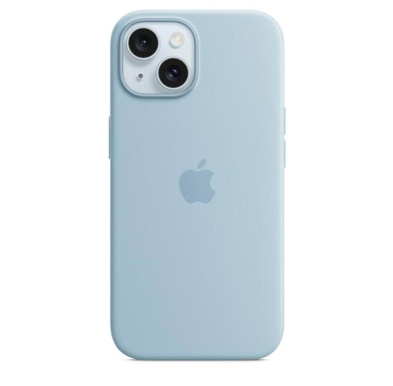 Apple iPhone 15 Silikon Case mit MagSafe - Hellblau