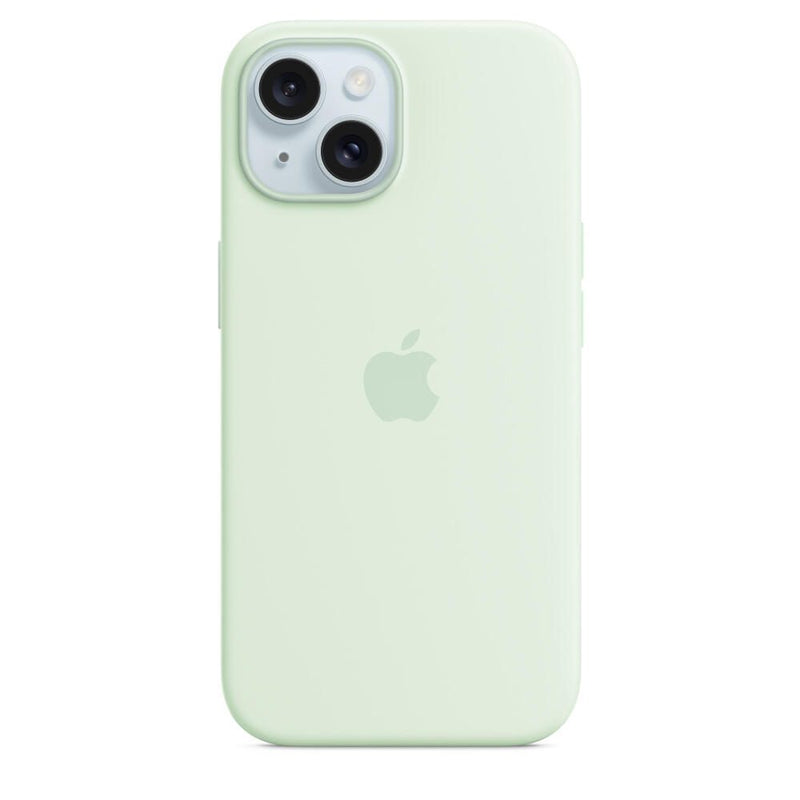 Apple iPhone 15 Silicone Case mit MagSafe - Hellgrün
