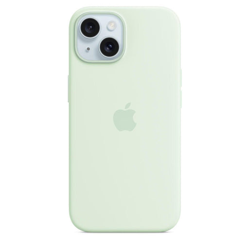 Apple iPhone 15 Silicone Case mit MagSafe - Hellgrün