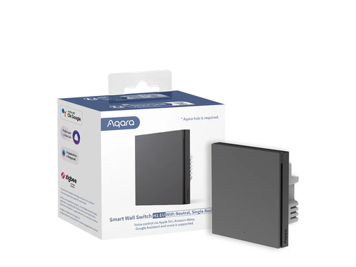 Aqara Smart Wall Switch H1 (with neutral) - Single Rocker Grey