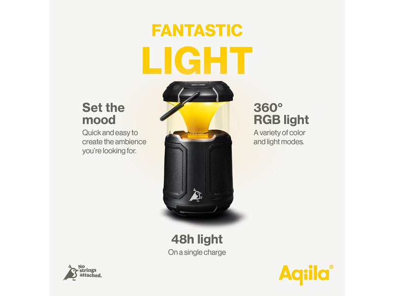 Aqiila Soundbird B10 - Dimmbare LED-Lampe - 20W Lautsprecher - 10000mAh Powerbank