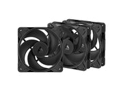 Arctic P12 Pro Reverse - 3 Pack - Gehäuselüfter - 120mm - Schwarz