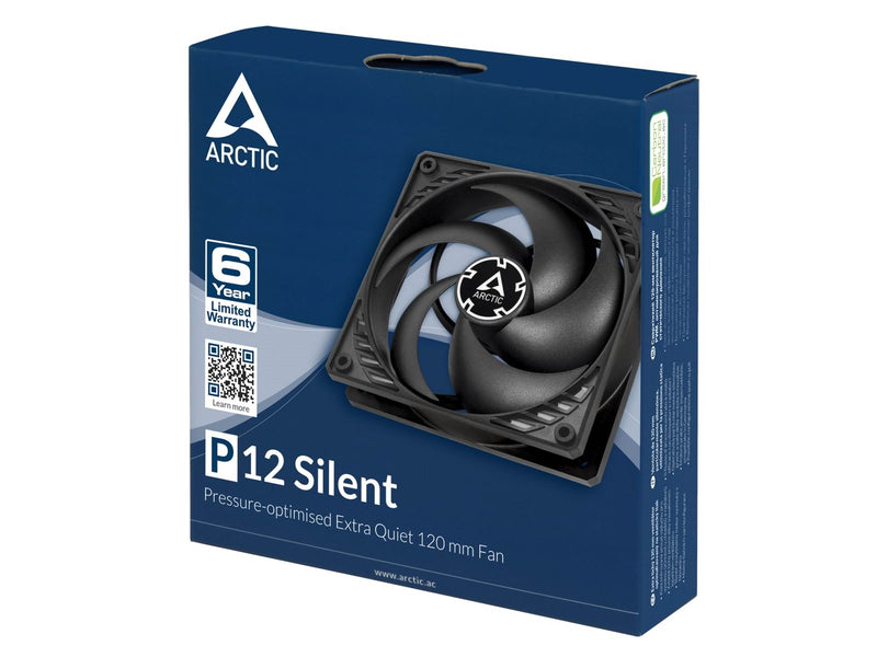 Arctic P12 Silent - Gehäuselüfter - 120mm - Schwarz - 20 dBA