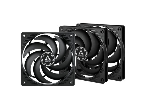 Arctic P12 Slim PWM PST - 3-pack value pack - Gehäuselüfter - 120mm - Schwarz - 23 dBA