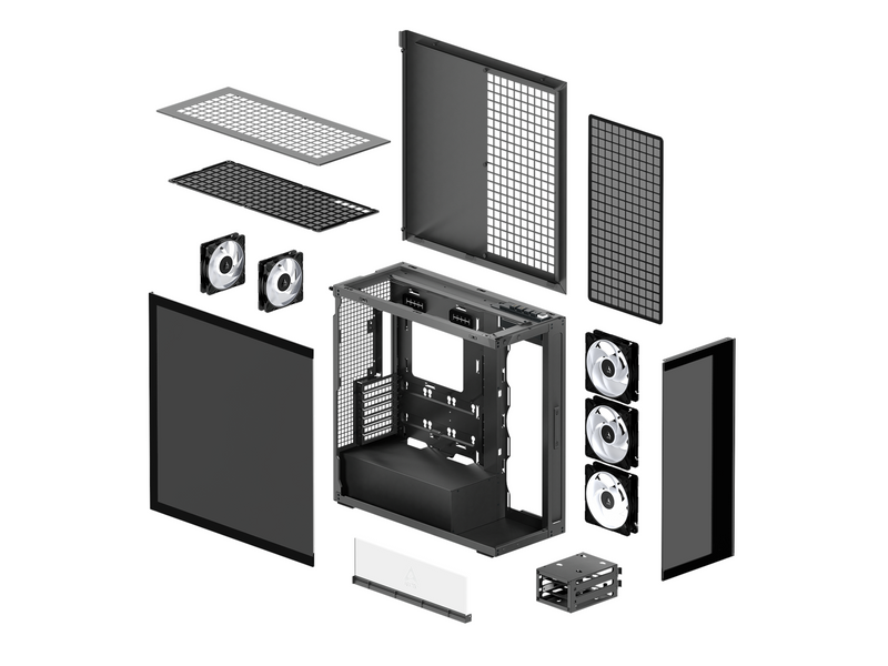 Arctic Xtender (Mirror Black) - Gehäuse - Miditower - Schwarz