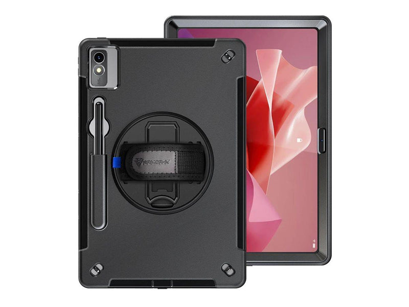 Armor-X Lenovo Tab P12 TB370 | Rainproof military grade rugged case with hand st
