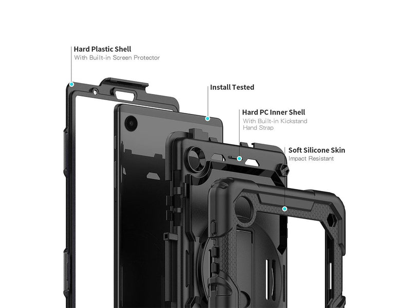 Armor-X Samsung Galaxy Tab A9 ( 8.7 ) SM-X110 / SM-X115 | Rainproof military gra