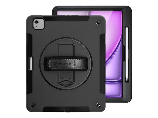Armor-X iPad Air 13 (M2) / (M3) / (M4) | Rainproof military grade rugged case wi