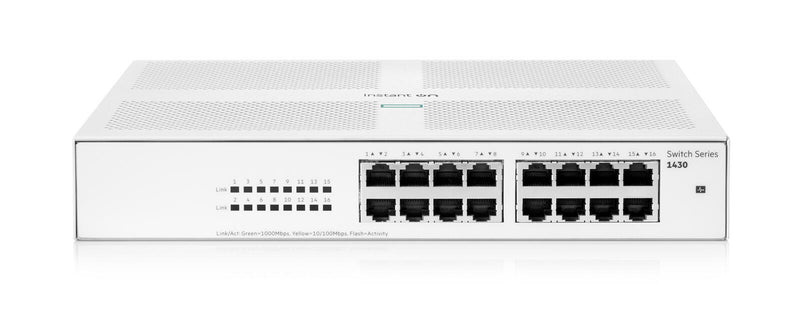HPE Networking Instant On 1430 16G lüfterlos unmanaged Gigabit Switch EU (R8R47A)