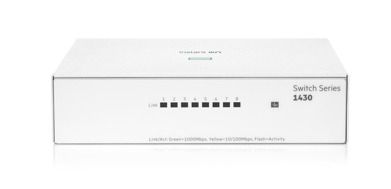 HPE Networking Instant On 1430 8G lüfterlos unmanaged Gigabit Switch EU (R8R45A)