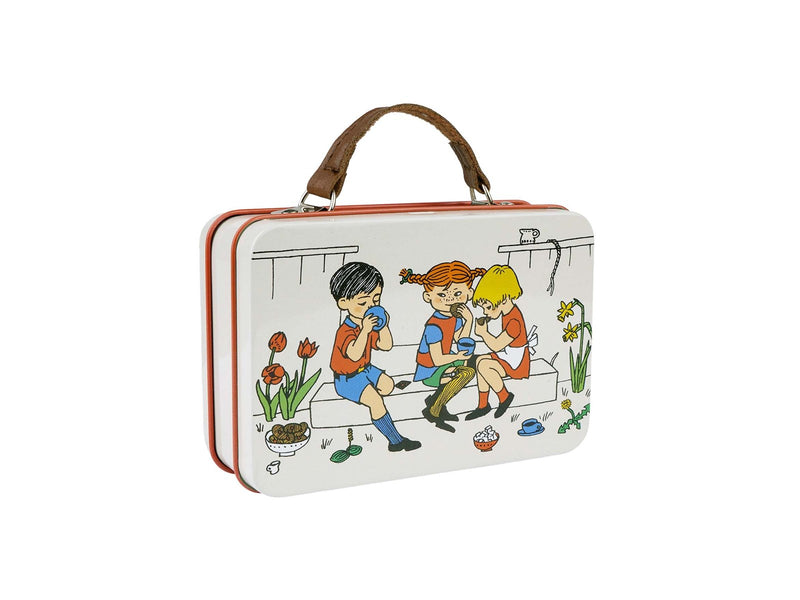 Astrid Lindgren Pippi - Small Tin Suitcase - Cream