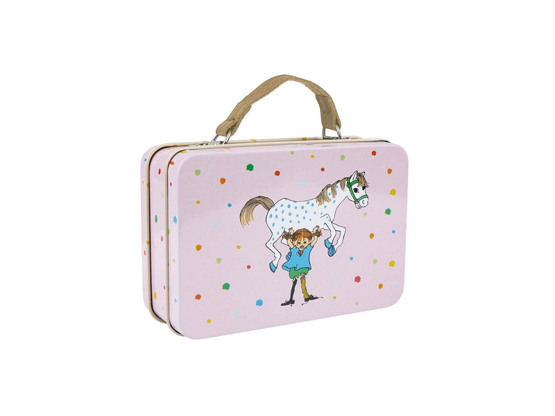 Astrid Lindgren Pippi - Small Tin Suitcase - Pink