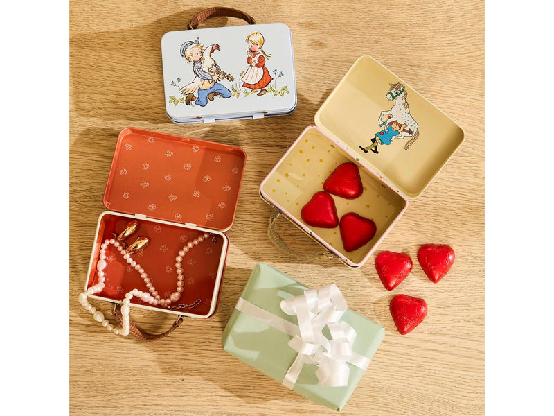 Astrid Lindgren Pippi - Small Tin Suitcase - Pink
