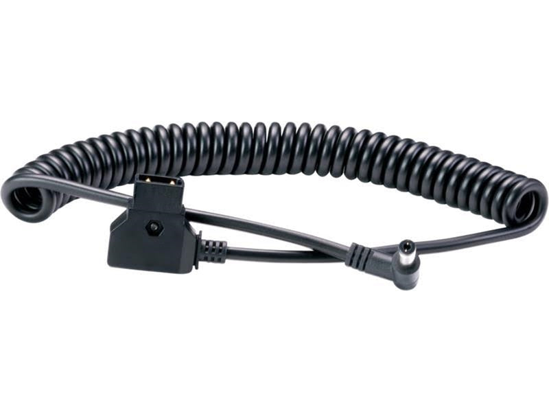 Atomos D-Tap to DC Locked connector Barrel Coiled Cable for Battery Eliminator and all Recorders
