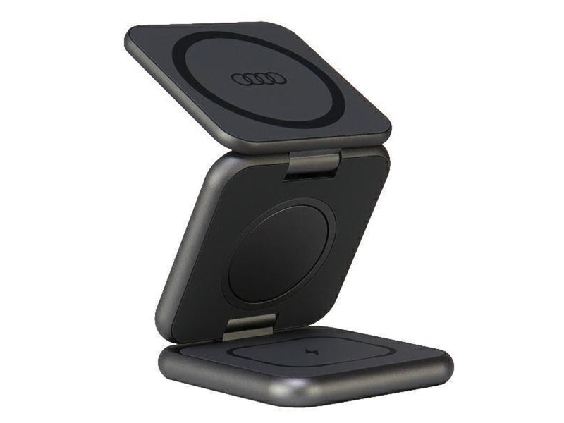 Audi Big Logo foldable inductive charger 3in1 0 - Grey