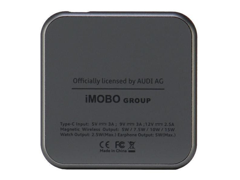 Audi Big Logo foldable inductive charger 3in1 0 - Grey