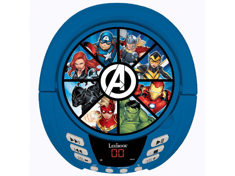 Avengers Bluetooth CD player with lights