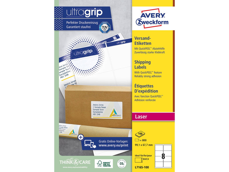 Avery Addressing labels big envelopes (UltraGrip)