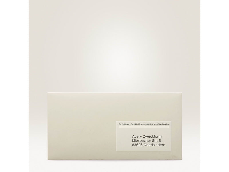 Avery Clear addressing labels