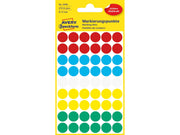 Avery Colour coding dots permanent assorted red green yellow blue white