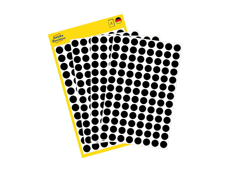 Avery Colour coding dots permanent black