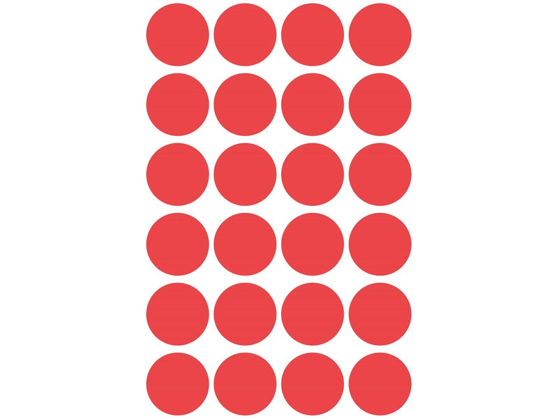 Avery Colour coding dots permanent red