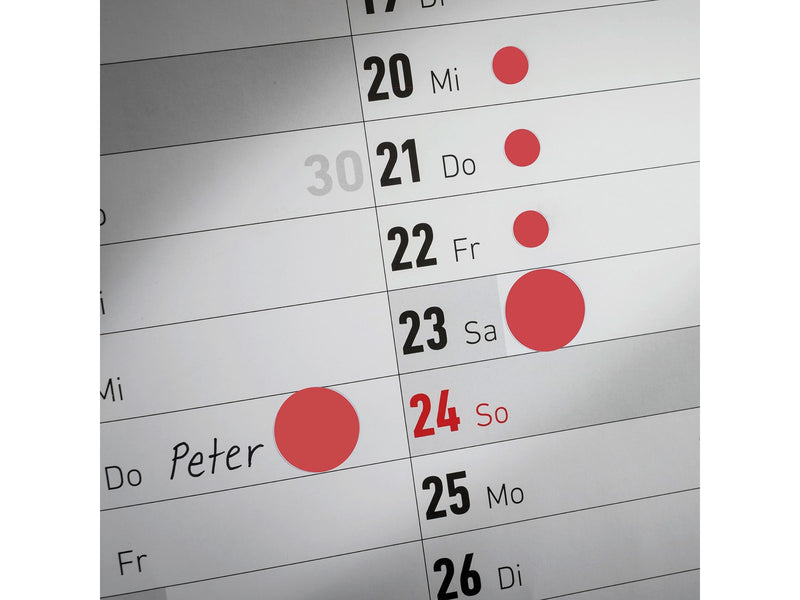 Avery Colour coding dots permanent red