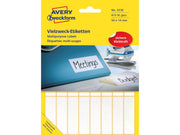 Avery Labels for handwriting permanent white