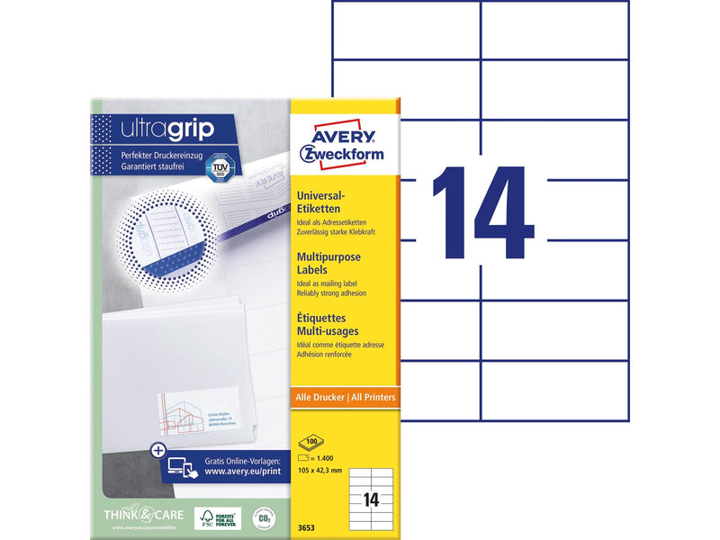 Avery Multipurpose general-use label (UltraGrip)