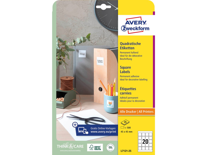 Avery QR Code Product labels blockout