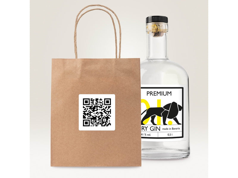 Avery QR Code Product labels blockout