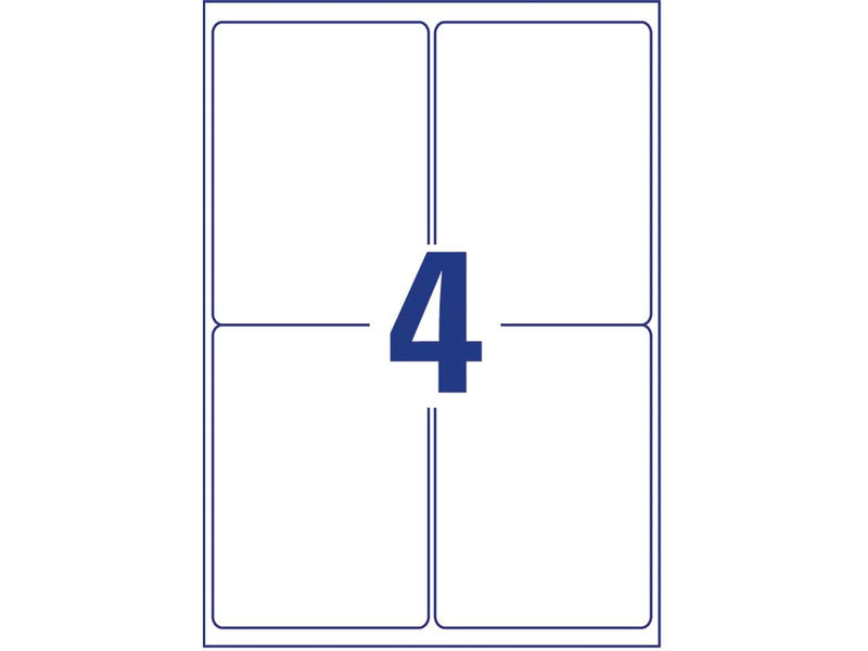 Avery Shipping Labels with BlockOut™ 4 labels/sheet